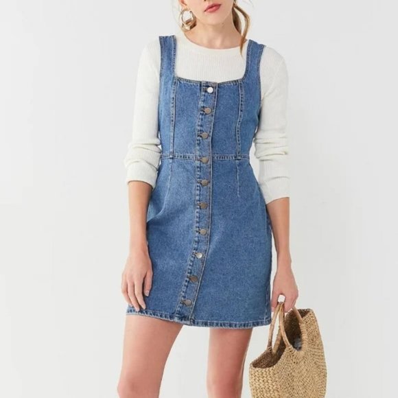 Urban Outfitters Dresses & Skirts - UO Button-Down Denim Mini Dress - 6